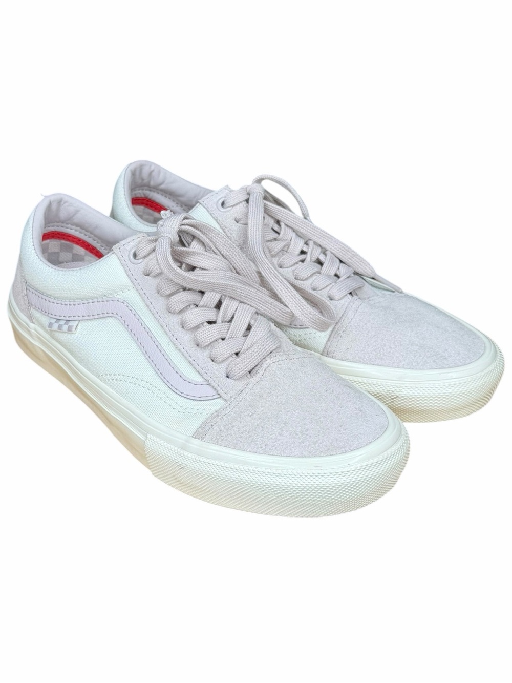 Vans Skate Old Skool Pro Lilac White Suede Canvas Sneakers Men’s 8 Women’s 9.5